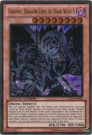 Image of Grapha, Dragon Lord of Dark World (GLD5-EN028) - Gold Series: Haunted Mine Limited