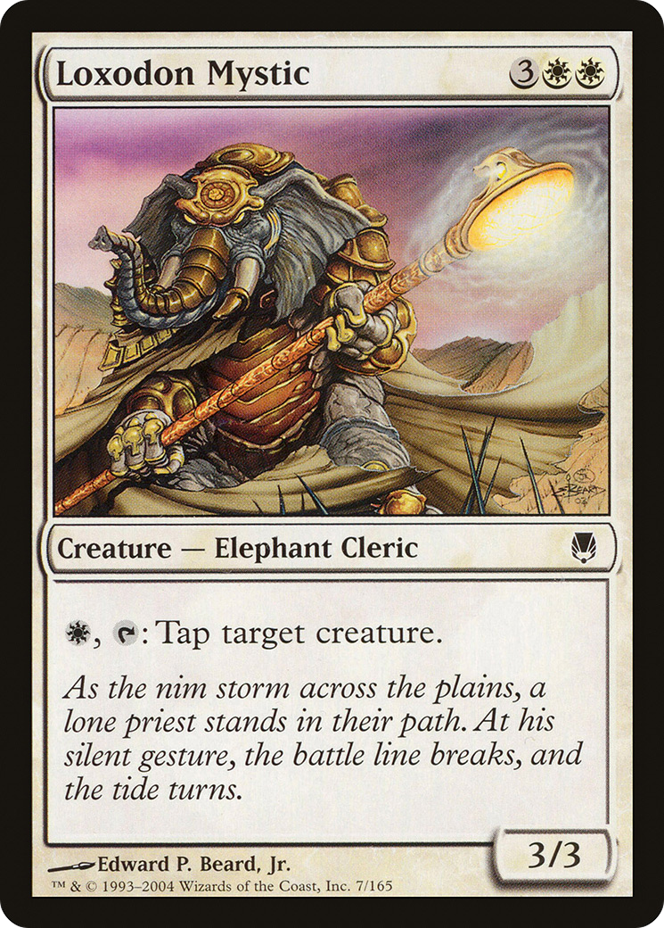 Image of Loxodon Mystic (DST-007) - Darksteel Foil