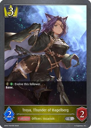 Image of Troya, Thunder of Hagelberg - P07EN (Foil) (BP07-P07EN) - BP07 Verdant Steel