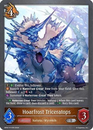 Image of Hoarfrost Triceratops - P17EN (Foil) (BP07-P17EN) - BP07 Verdant Steel