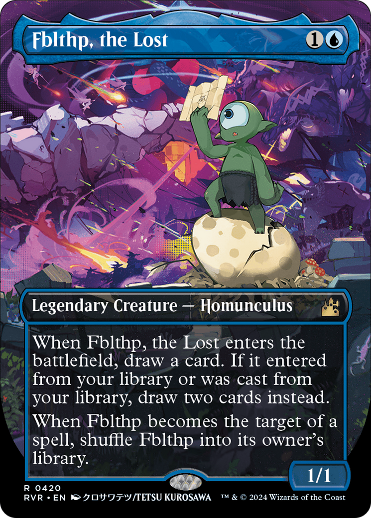 Image of Fblthp, the Lost (Anime Borderless) (RVR-420) - Ravnica Remastered (Borderless)