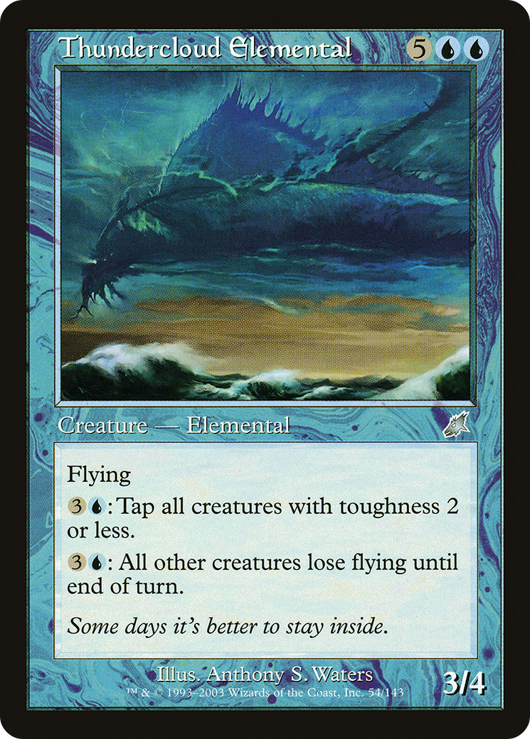 Image of Thundercloud Elemental (SCG-054) - Scourge Foil
