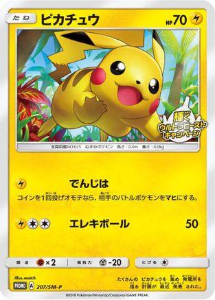 Image of Pikachu - 207/SM-P (207/SM-P) - SMP Sun  Moon Promos