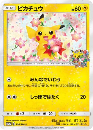 Image of Pikachu - 224/SM-P (224/SM-P) - SMP Sun  Moon Promos