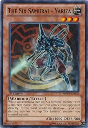 Image of The Six Samurai - Yariza (SDWA-EN003) - Structure Deck: Samurai Warlords 1st Edition