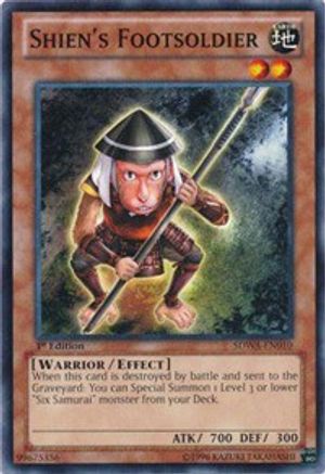 Image of Shien's Footsoldier (SDWA-EN010) - Structure Deck: Samurai Warlords 1st Edition