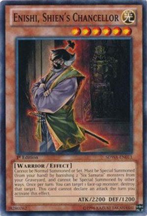 Image of Enishi, Shien's Chancellor (SDWA-EN011) - Structure Deck: Samurai Warlords 1st Edition