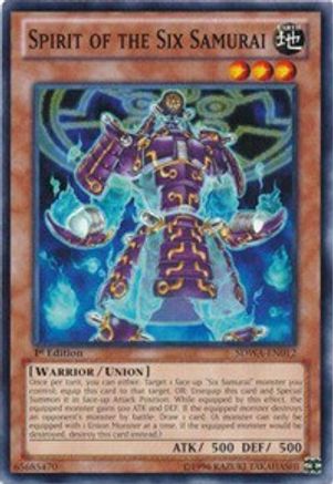 Image of Spirit of the Six Samurai (SDWA-EN012) - Structure Deck: Samurai Warlords 1st Edition