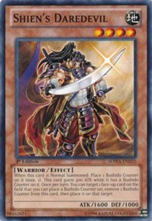 Image of Shien's Daredevil (SDWA-EN020) - Structure Deck: Samurai Warlords 1st Edition