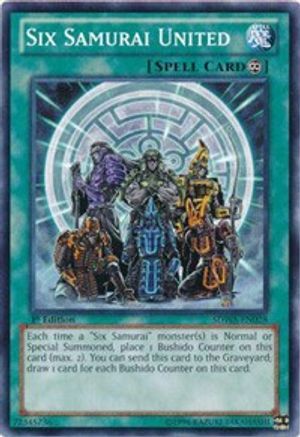 Image of Six Samurai United (SDWA-EN028) - Structure Deck: Samurai Warlords 1st Edition