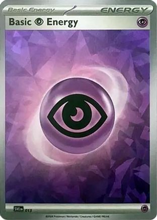 Image of Basic Psychic Energy (Cracked Ice Holo) 013  - Holofoil SVE Scarlet & Violet Energies - Common