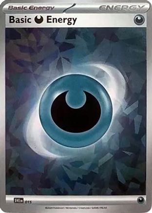 Image of Basic Darkness Energy (Cracked Ice Holo) 015  - Holofoil SVE Scarlet & Violet Energies - Common