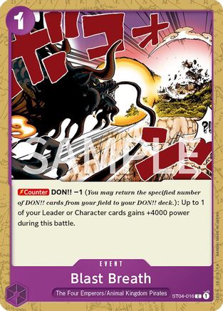 Image of Blast Breath (ST04-016) - Revision Pack Cards