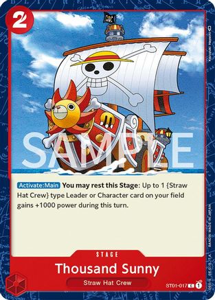 Image of Thousand Sunny (ST01-017) - Revision Pack Cards