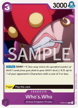 Image of Who's.Who (ST04-010) - Revision Pack Cards