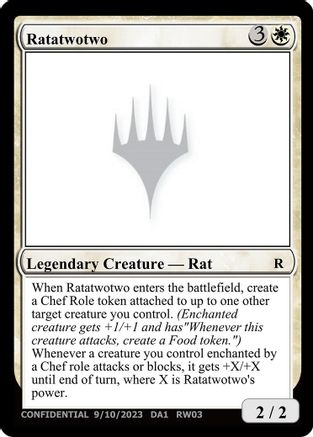 Image of Ratatwotwo (-) - Un-Known Event Playtest Cards