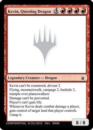 Image of Kevin, Questing Dragon (-) - Un-Known Event Playtest Cards