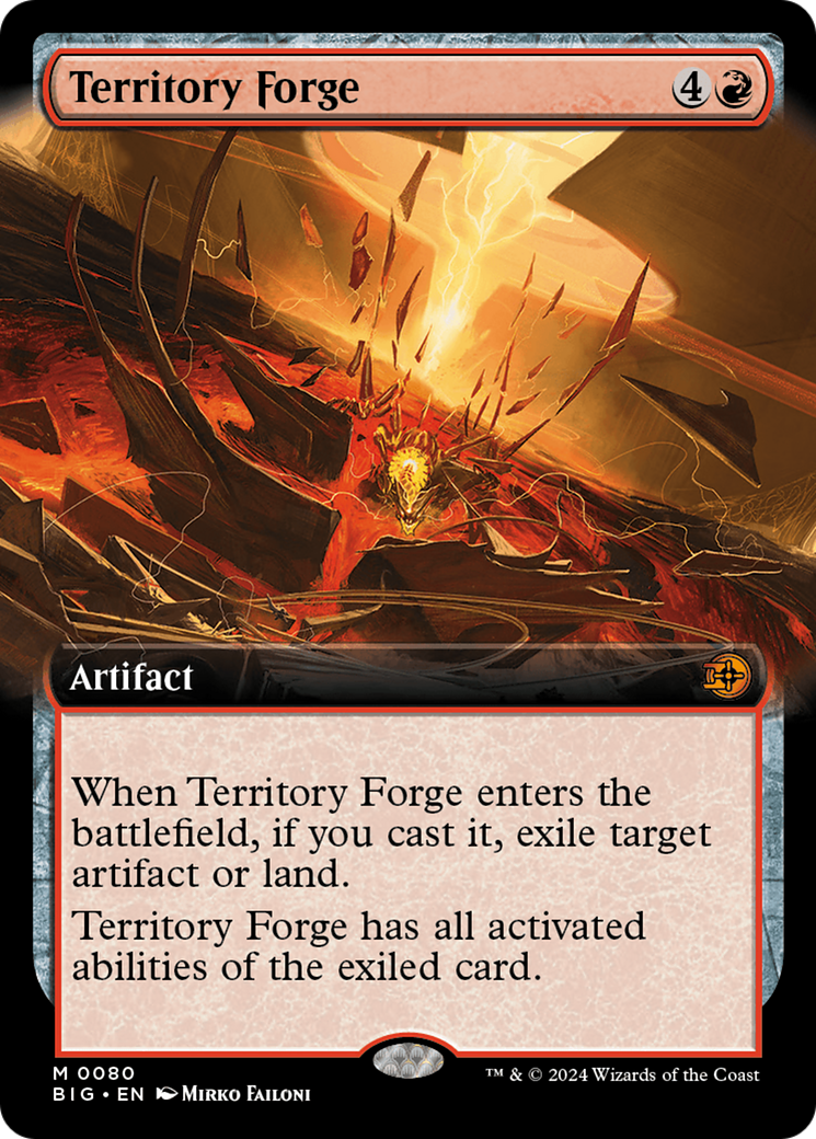 Image of Territory Forge (Extended Art) (BIG-080) - The Big Score: (Extended Art) Foil