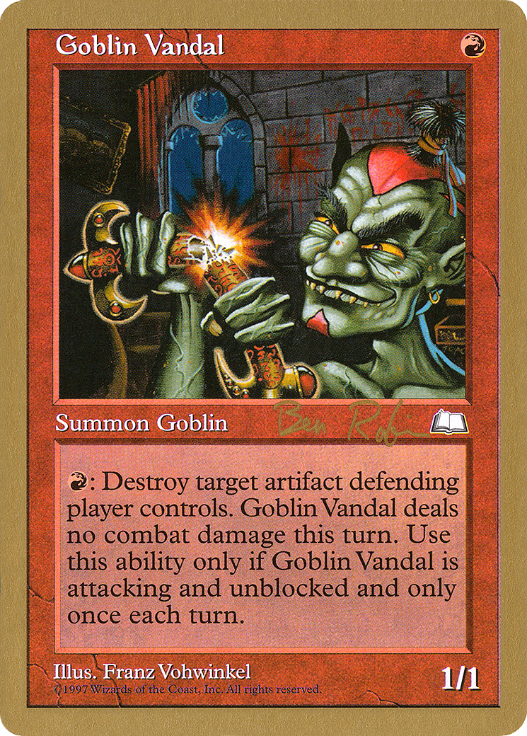 Image of Goblin Vandal - 1998 Ben Rubin (WTH) (WCD-) - World Championship Decks 1998