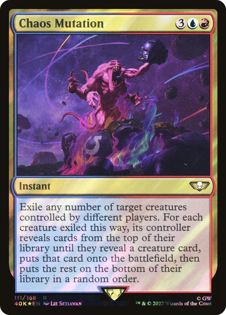 Image of Chaos Mutation (Surge Foil) (40K-111) - Warhammer 40,000 Commander Foil