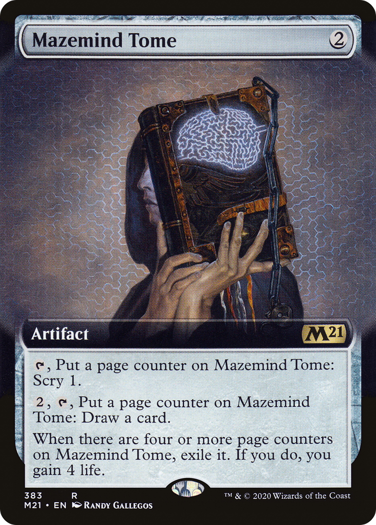 Image of Mazemind Tome (Extended Art) (M21-383) - Core Set 2021: (Extended Art) Foil