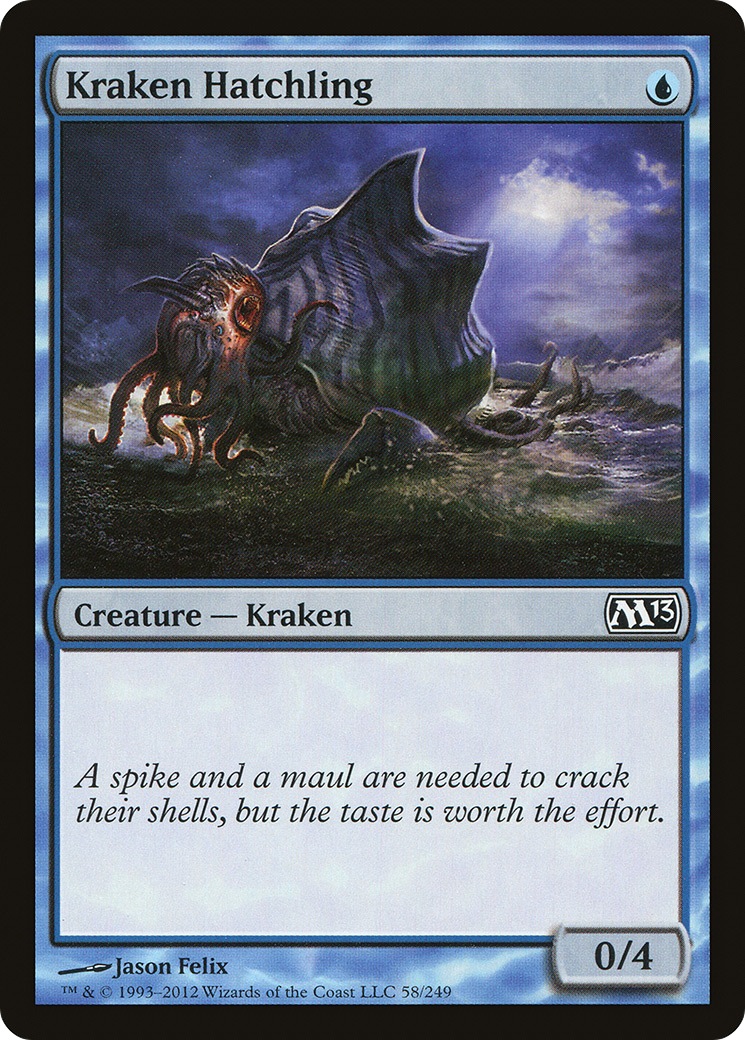 Image of Kraken Hatchling (M13-058) - Magic 2013