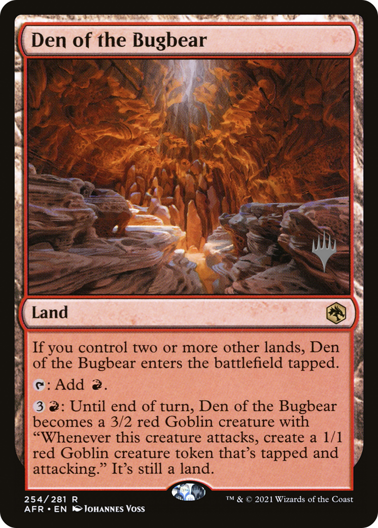 Image of Den of the Bugbear (PPAFR-254) - Adventures in the Forgotten Realms Promos Foil
