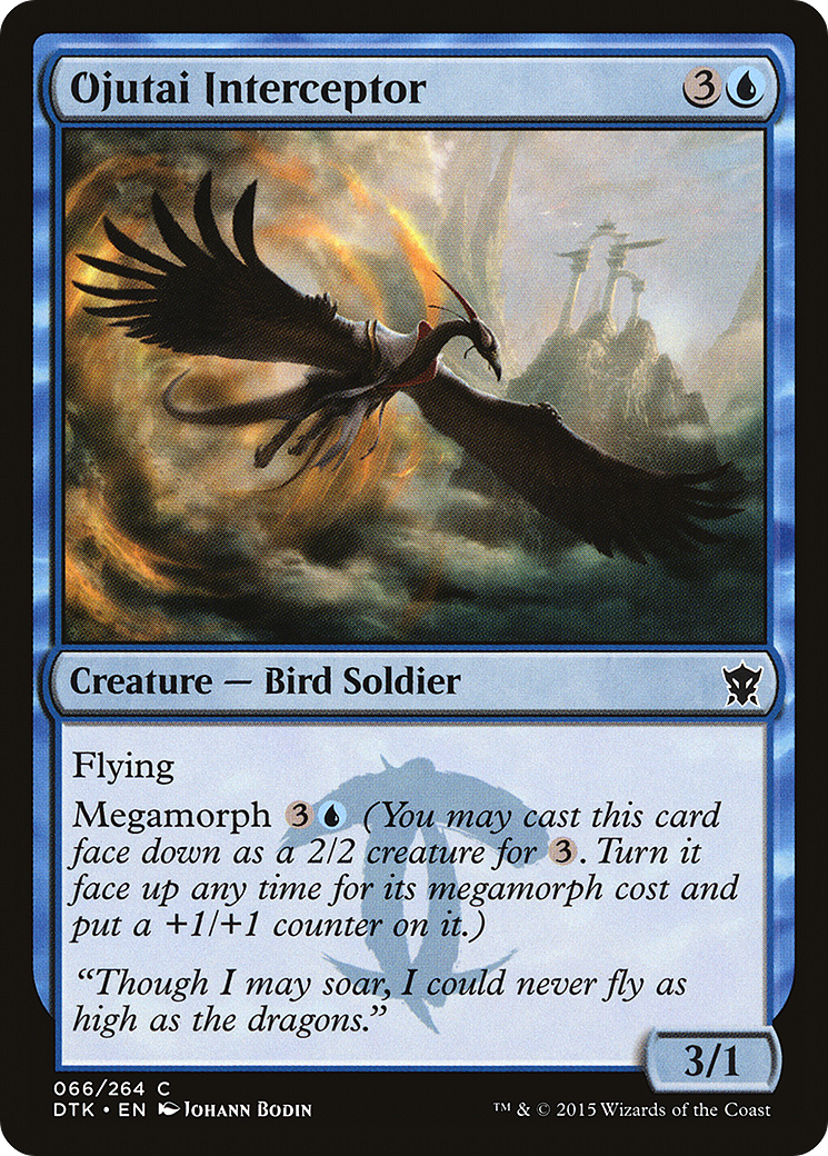 Image of Ojutai Interceptor (DTK-066) - Dragons of Tarkir Foil