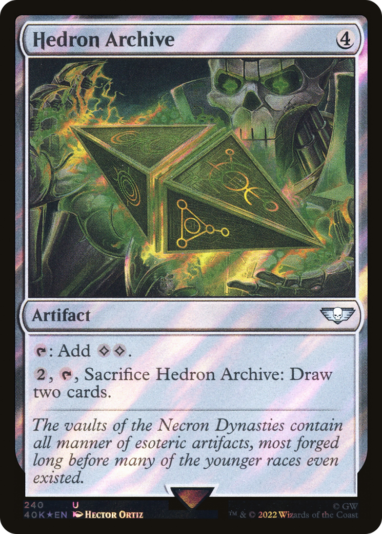 Image of Hedron Archive (Surge Foil) (40K-240) - Warhammer 40,000 Commander Foil