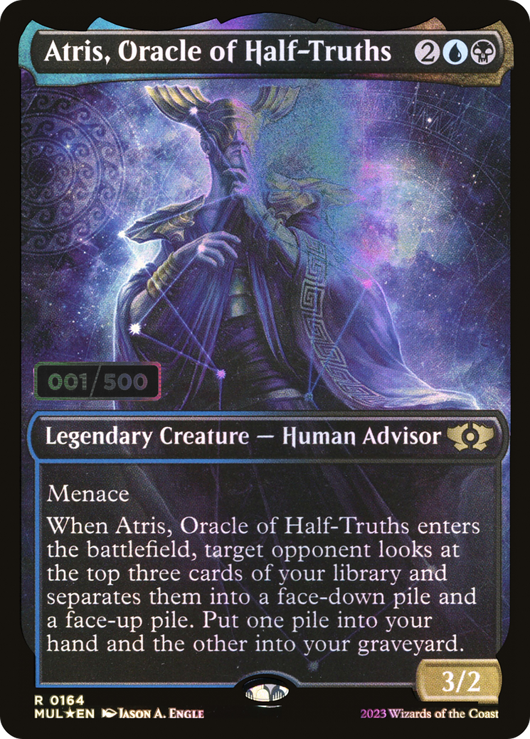 Image of Atris, Oracle of Half-Truths (Serial Numbered) (MUL-164) - Multiverse Legends: (Showcase) Foil