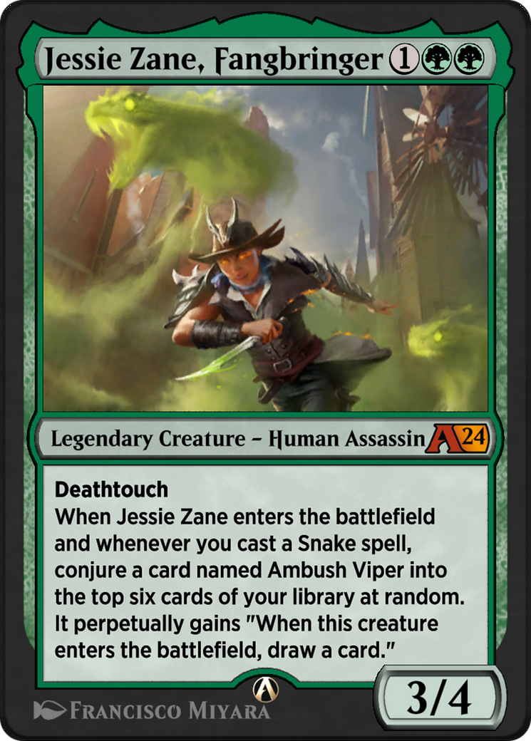 Image of Jessie Zane, Fangbringer (YOTJ-017) - Alchemy: Outlaws of Thunder Junction