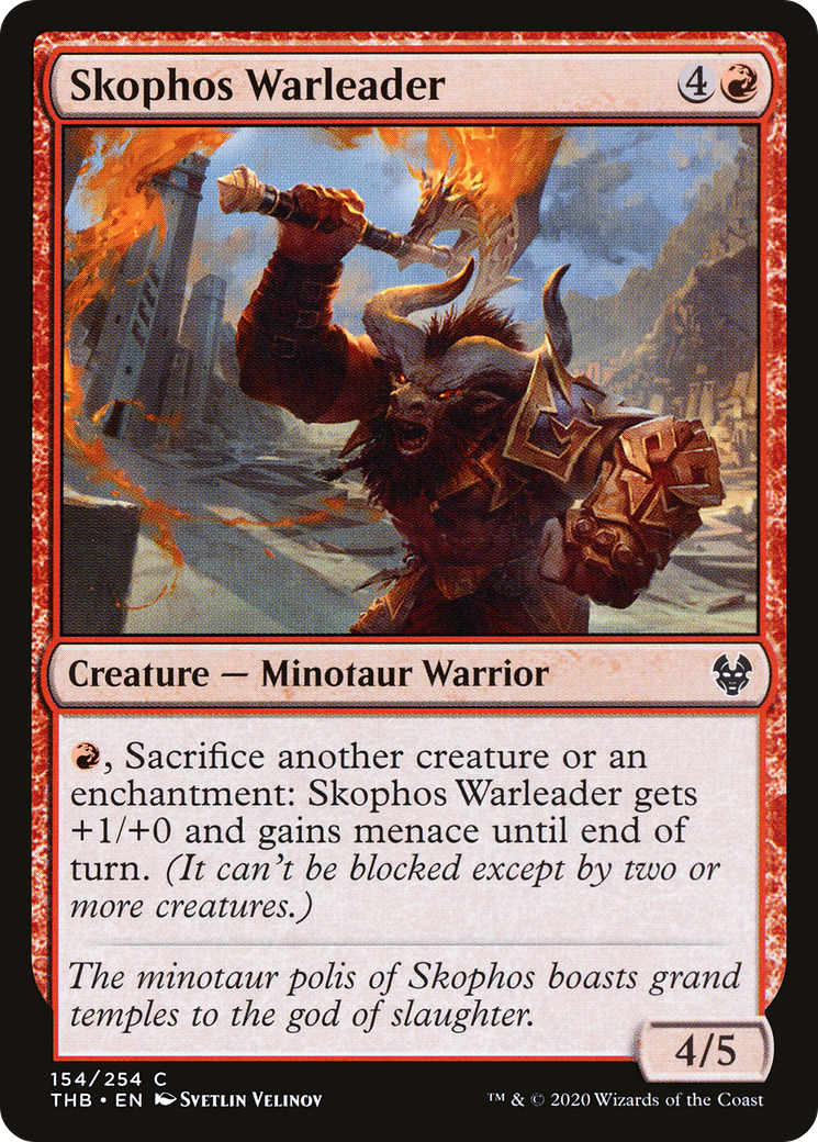 Image of Skophos Warleader (THB-154) - Theros Beyond Death