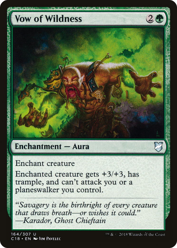 Image of Vow of Wildness (C18-164) - Commander 2018