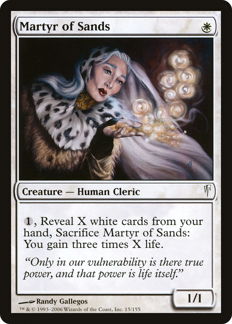 Image of Martyr of Sands (CSP-015) - Coldsnap Foil