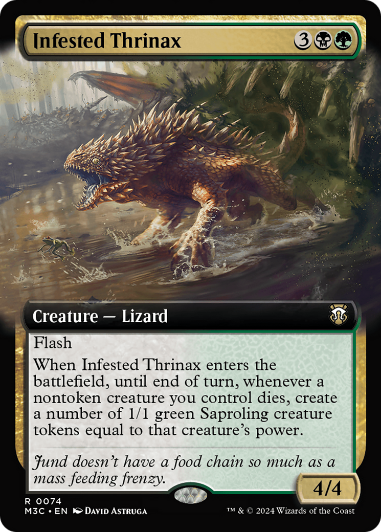 Image of Infested Thrinax (Extended Art) (M3C-074) - Modern Horizons 3 Commander: (Extended Art)