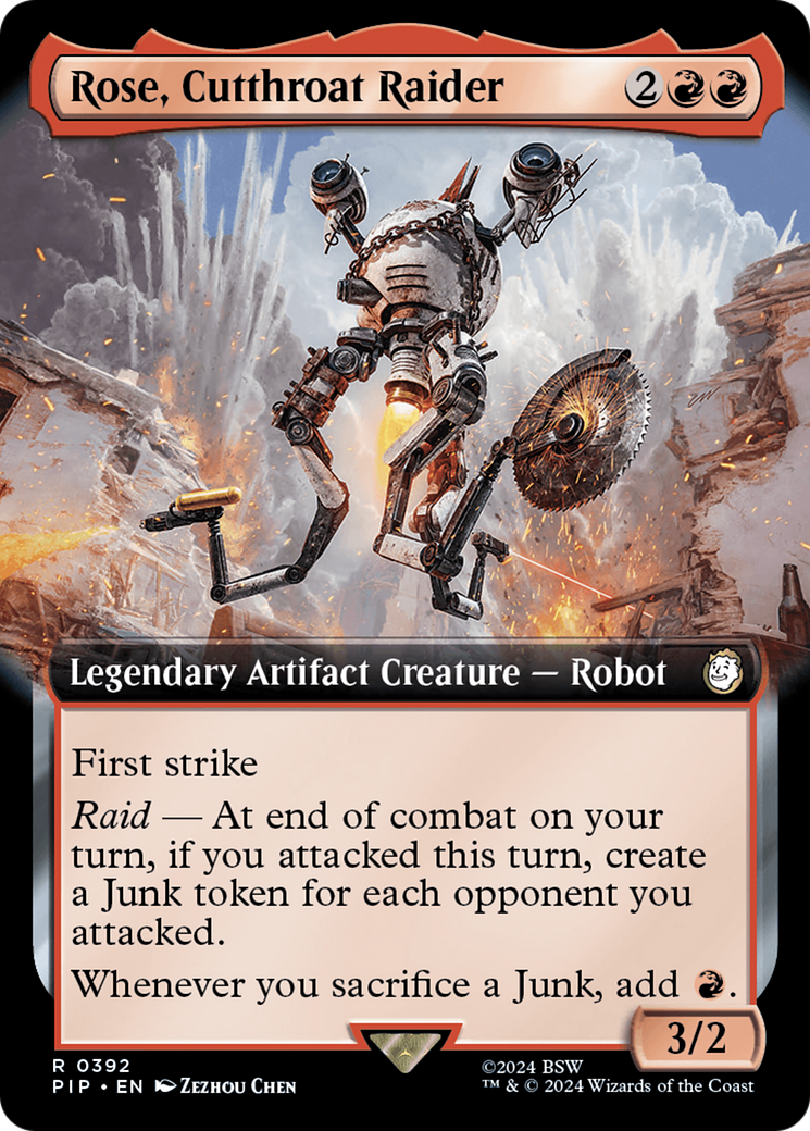 Image of Rose, Cutthroat Raider (Extended Art) (PIP-392) - Fallout: (Extended Art) Foil
