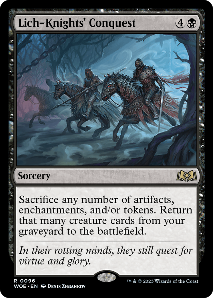Image of Lich-Knights' Conquest (WOE-096) - Wilds of Eldraine Foil