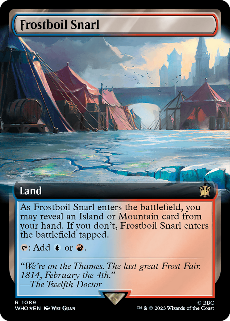Image of Frostboil Snarl (Extended Art) (Surge Foil) (WHO-1089) - Doctor Who: (Extended Art) Foil