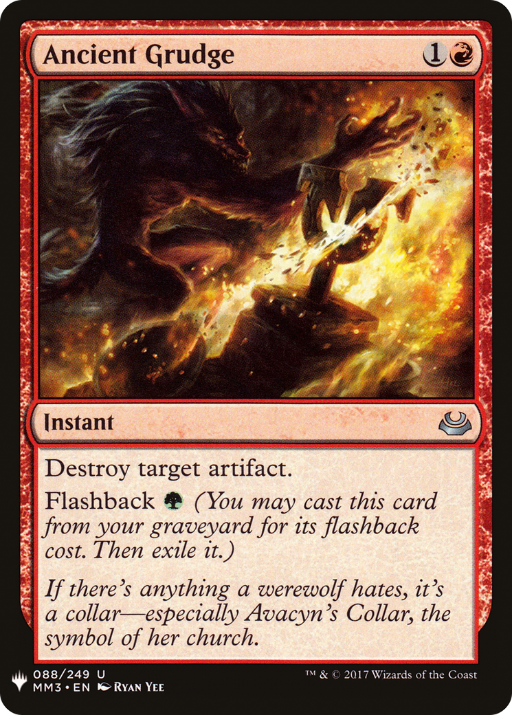Image of Ancient Grudge (LIST-088) - The List