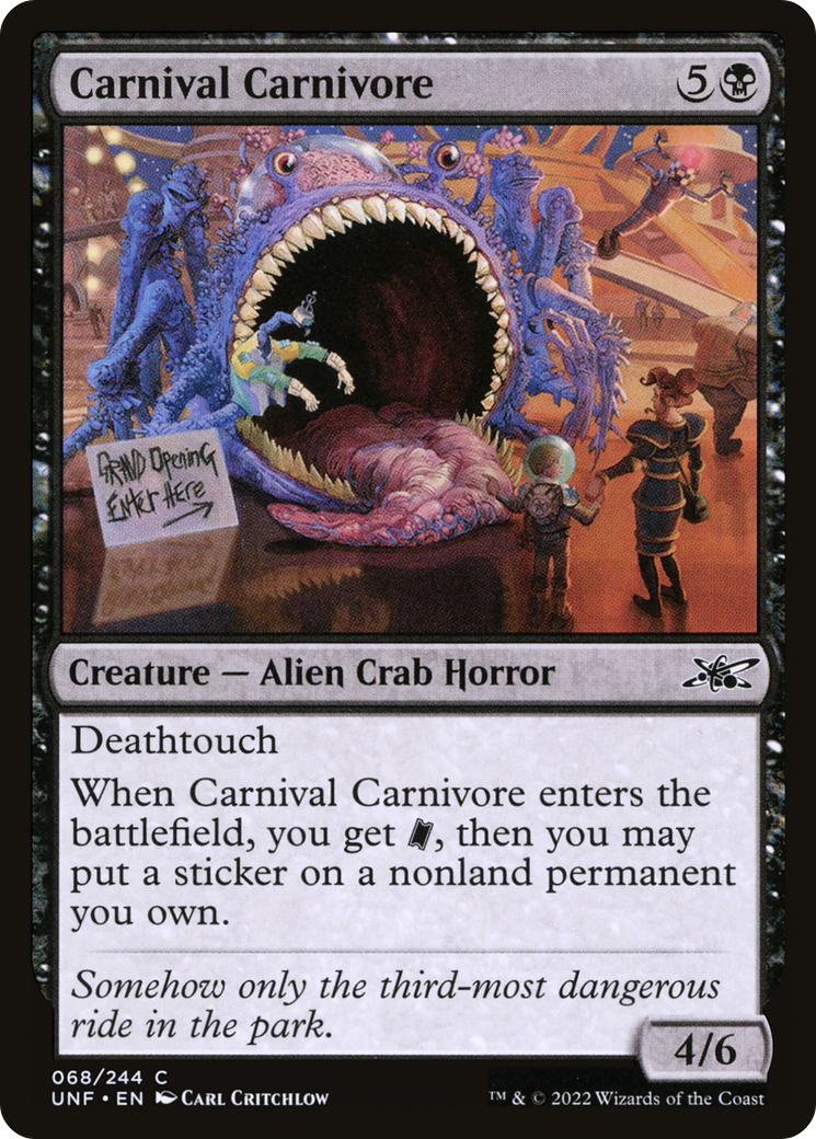 Image of Carnival Carnivore (UNF-068) - Unfinity