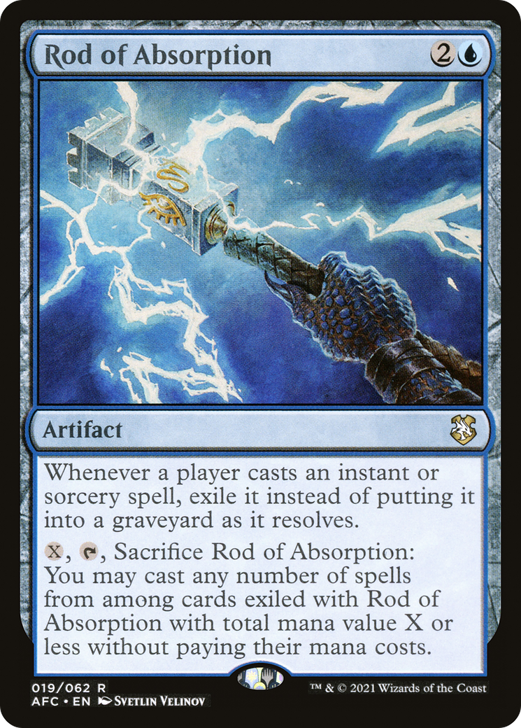 Image of Rod of Absorption (AFC-019) - Forgotten Realms Commander