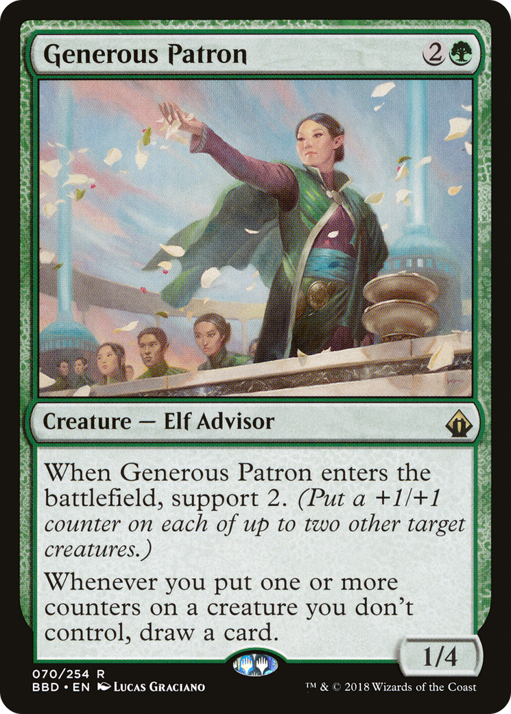 Image of Generous Patron (BBD-070) - Battlebond Foil