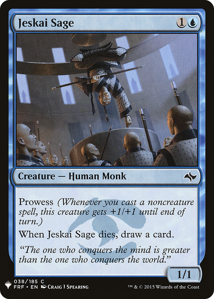 Image of Jeskai Sage (LIST-038) - The List