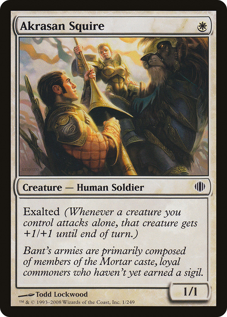 Image of Akrasan Squire (ALA-001) - Shards of Alara Foil