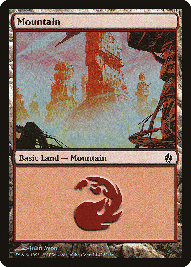 Image of Mountain (31) (PD2-031) - Premium Deck Series: Fire and Lightning Foil