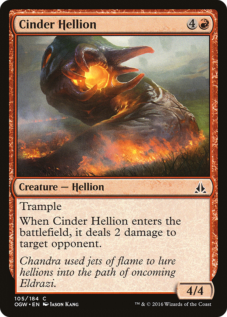 Image of Cinder Hellion (OGW-105) - Oath of the Gatewatch Foil