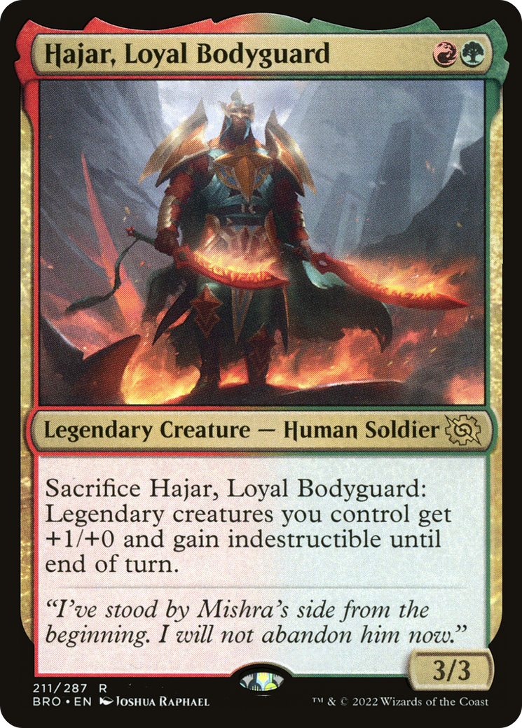 Image of Hajar, Loyal Bodyguard (BRO-211) - The Brothers' War