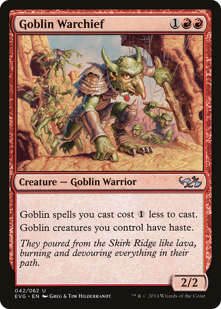 Image of Goblin Warchief (DD3-) - Duel Decks Anthology: Elves vs. Goblins