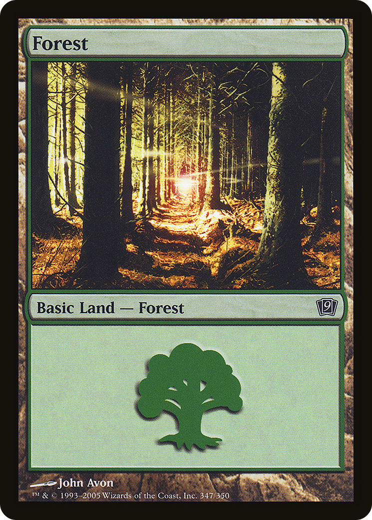 Image of Forest (9ED-347★) - 9th Edition Foil