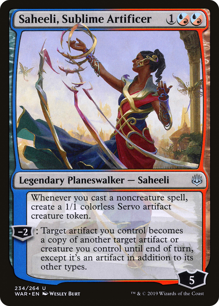 Image of Saheeli, Sublime Artificer (WAR-234) - War of the Spark Foil
